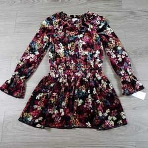 🆕️Ella Moss Sz 7 Floral Velvet Dress